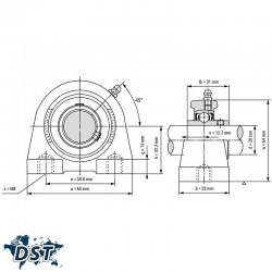 یاتاقان UCPW 204 با شفت 20 میلیمترعکس شماره 1