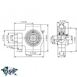 یاتاقان UCT 202 با شفت 15 میلیمترعکس شماره 2