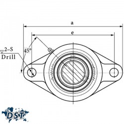 یاتاقان UCFL 204 با شفت 20 میلیمترعکس شماره 3